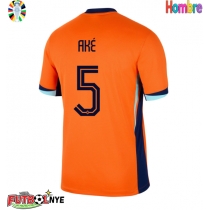 Camiseta Países Bajos Nathan Ake #5 Primera Equipación Eurocopa 2024 manga corta